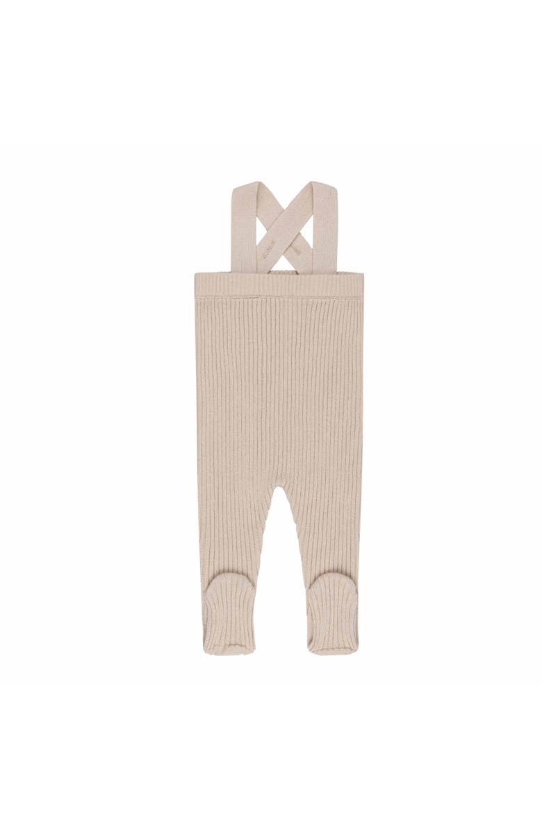 Ely's & Co. Looms Bubble Knit Collection - Ribbed Overalls, Main, color, Beige