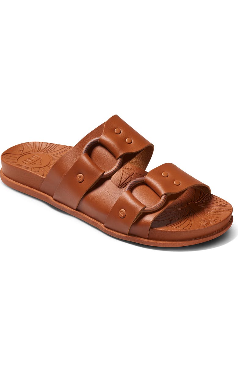 Reef Cushioned Vera Cruz Slide Sandal, Main, color, Cocoa