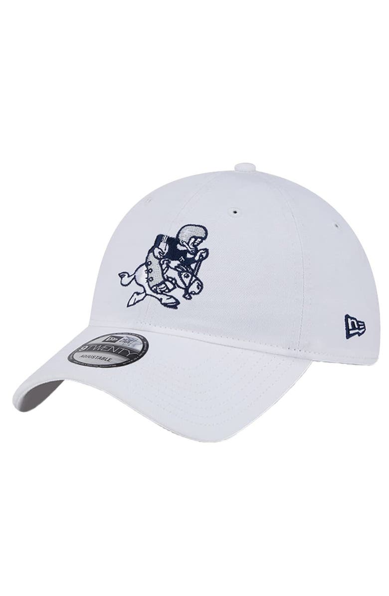 New Era Men's New Era  White Dallas Cowboys Retro Main 9TWENTY Adjustable Hat, Main, color, White