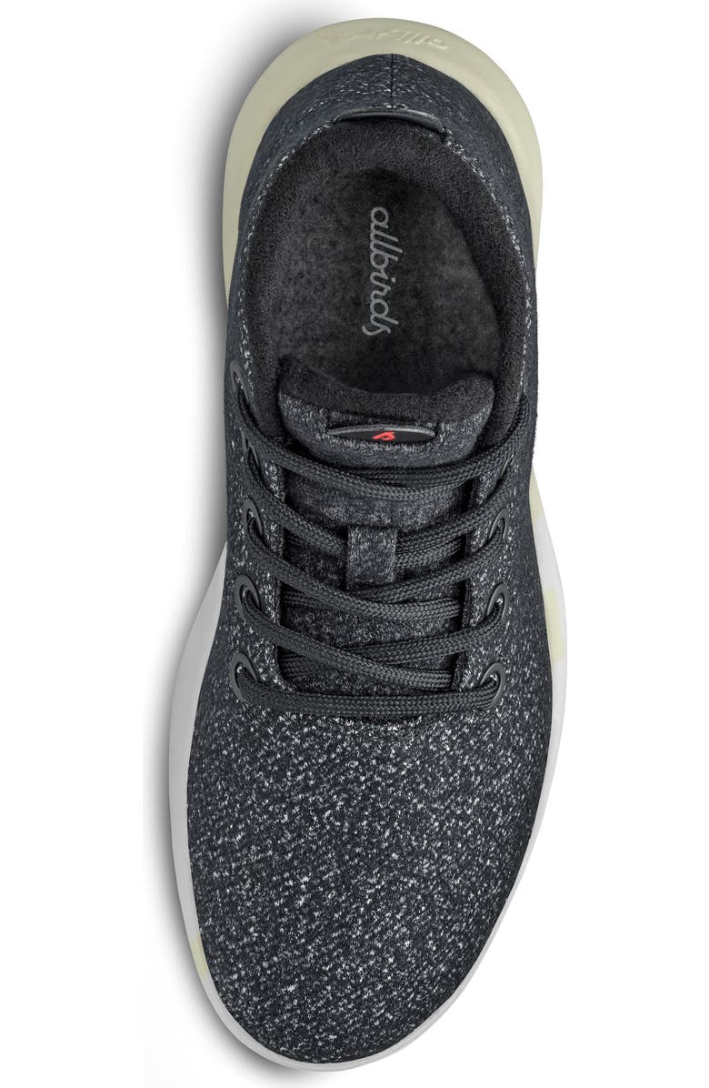 Allbirds Mizzle Wool Runner Water Repellent Sneaker, Alternate, color, Dark Grey/ Bloom Red