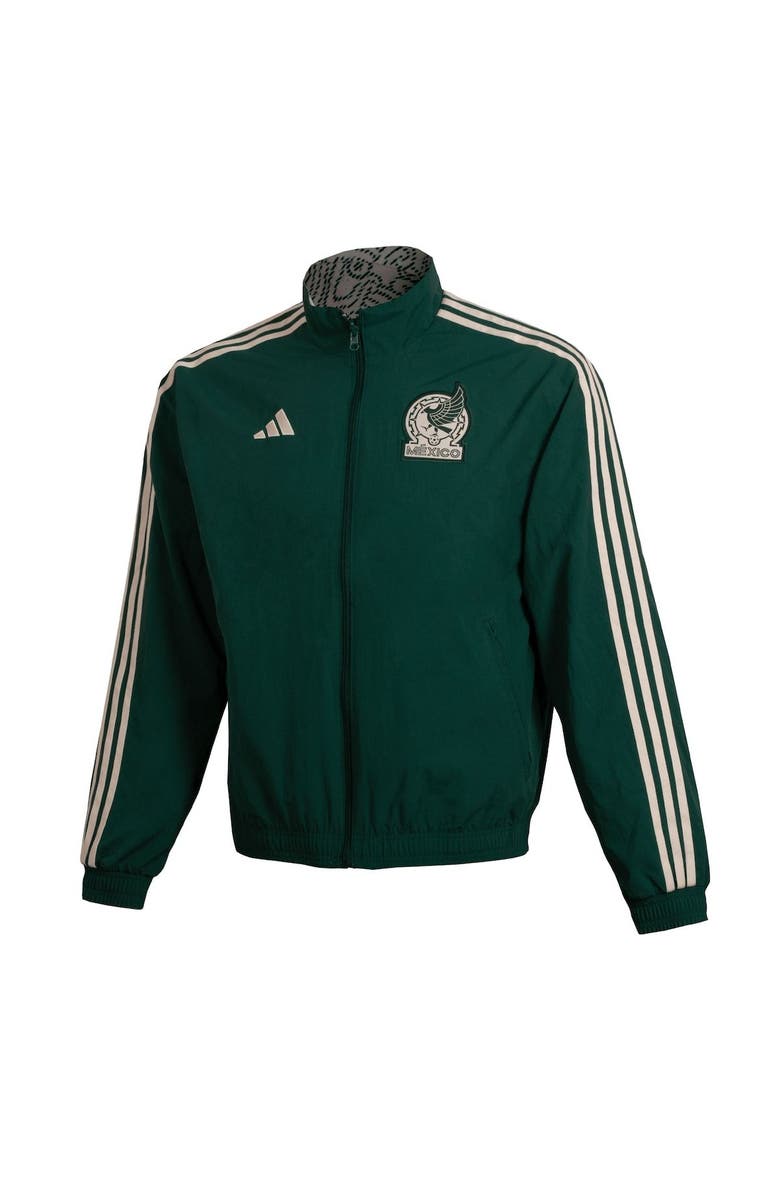 adidas Men's adidas Green/Cream Mexico National Team AEROREADY Reversible Anthem Reversible Full-Zip Jacket, Alternate, color, 