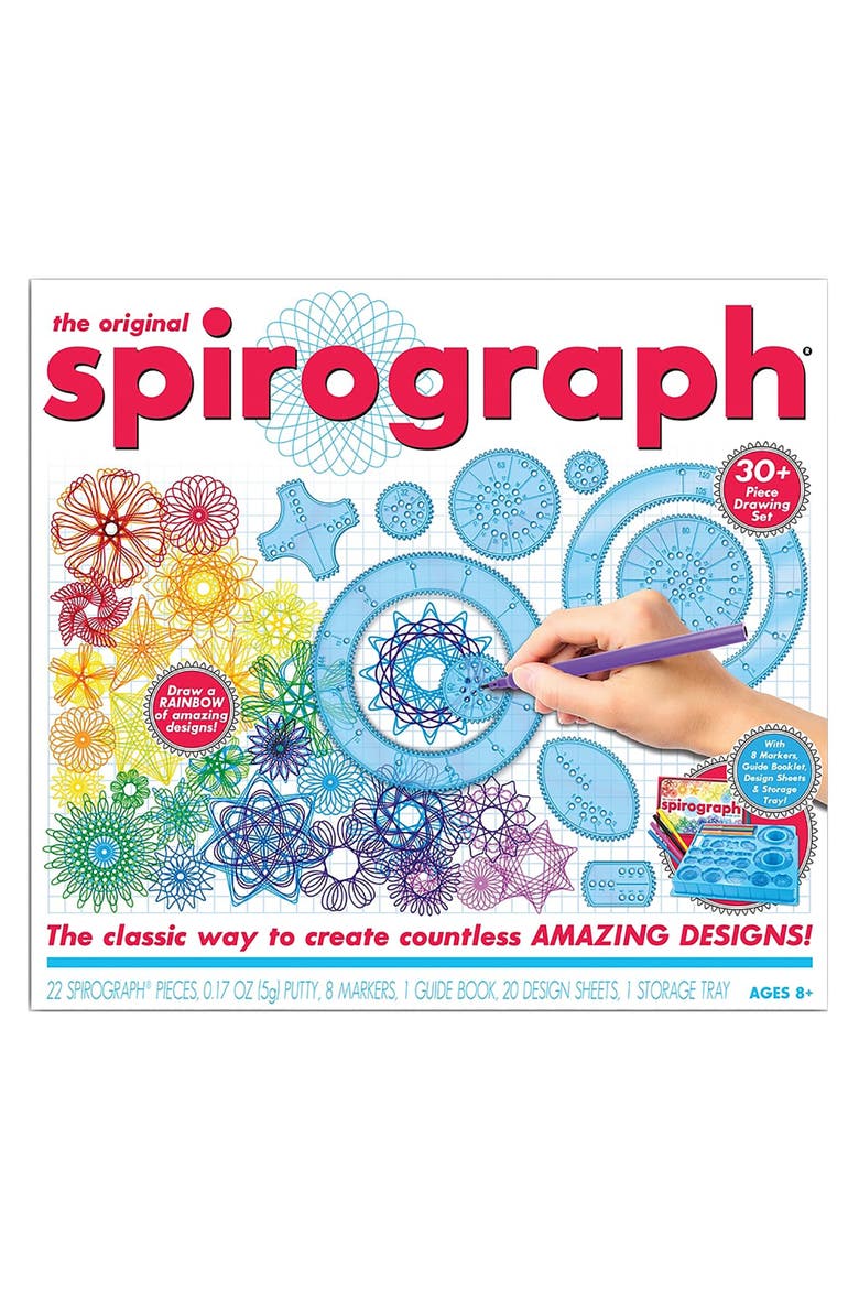 The Original Spirograph Drawing Kit w/ Markers & Guide Book, Main, color, Multicolored