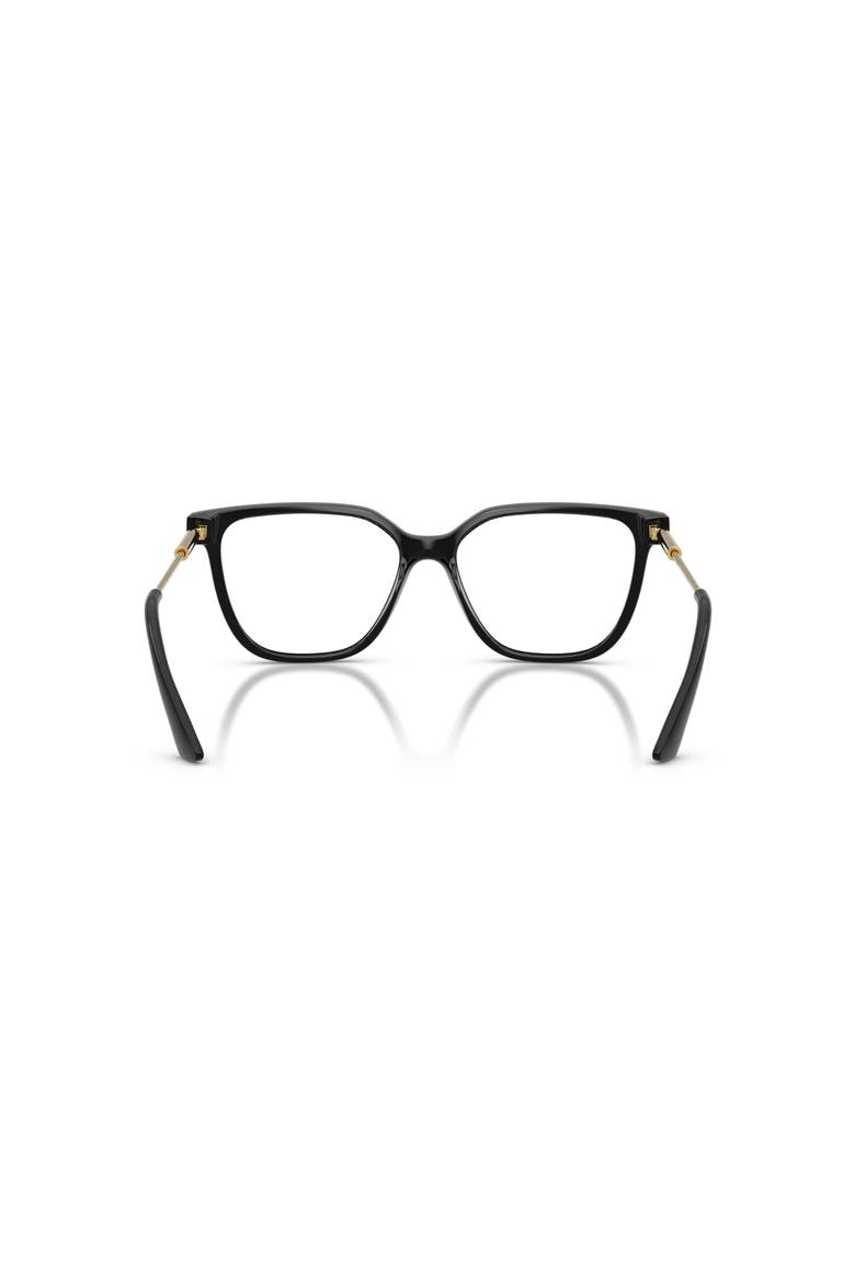 53mm Square optical glasses, Alternate, color, Black
