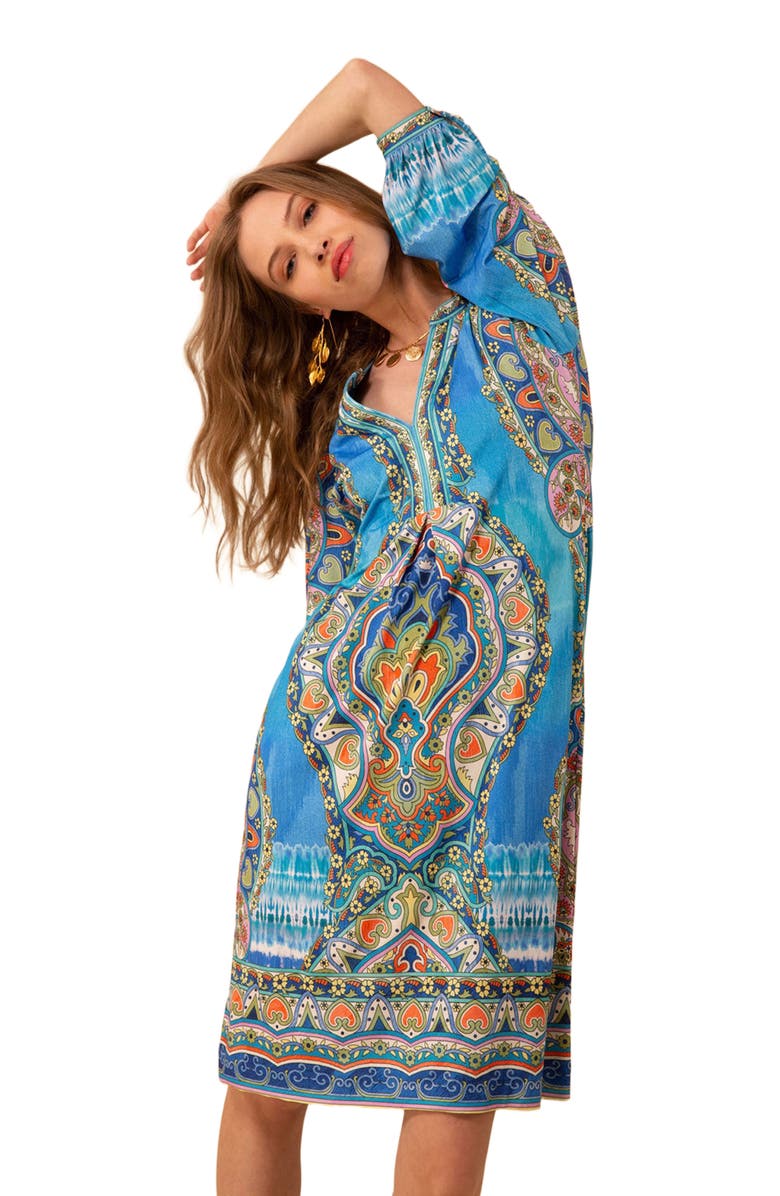 Hale Bob Gabriella Jersey Midi Dress, Alternate, color, 