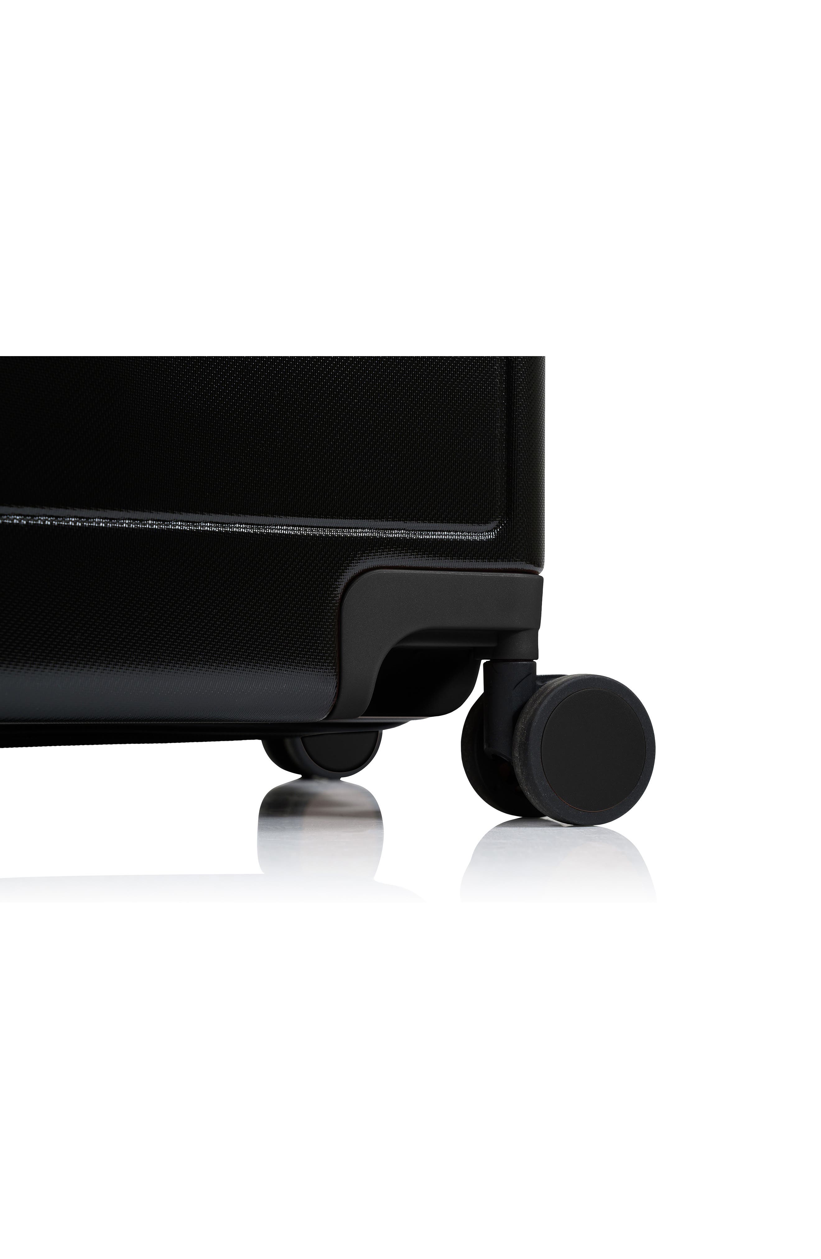 CHAMPS Vintage Muse 3-Piece Hardside Spinner Suitcases, Alternate, color, Black/ Black