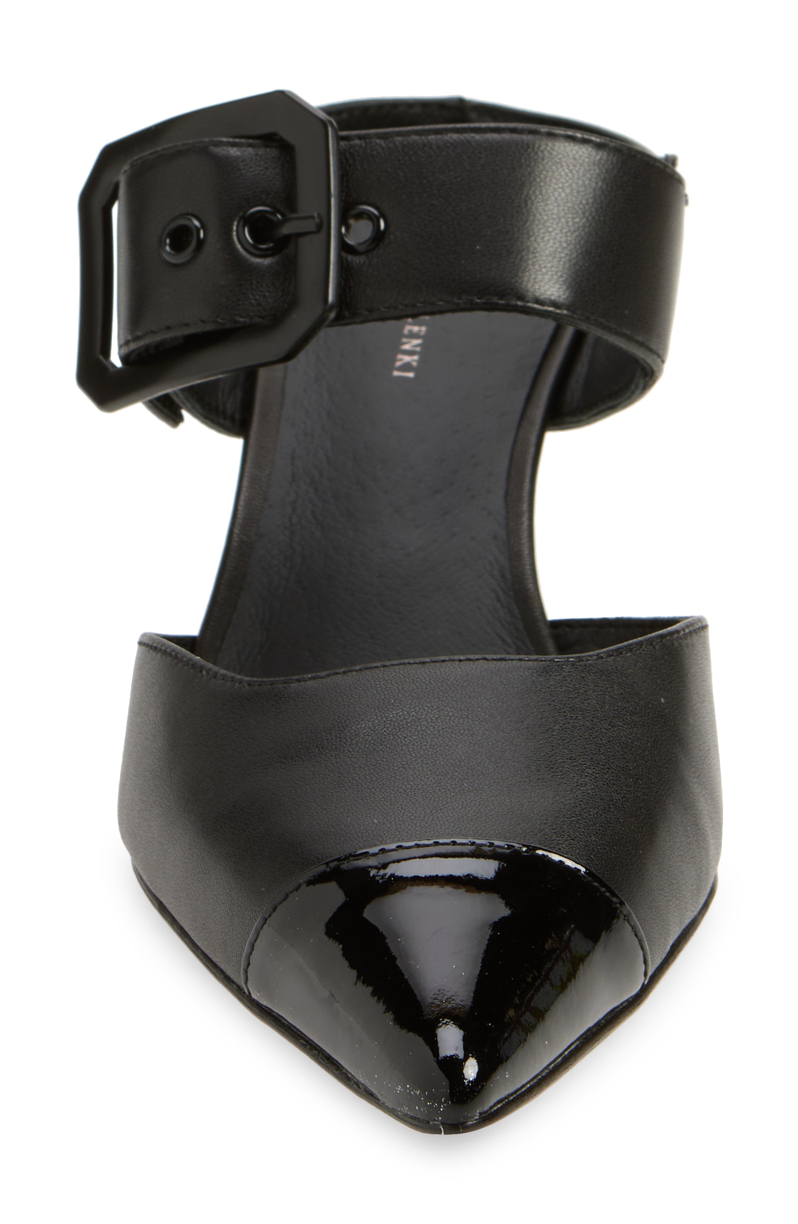 KOKO + PALENKI Paloma Pointed Cap Toe Kitten Heel Mule, Alternate, color, 