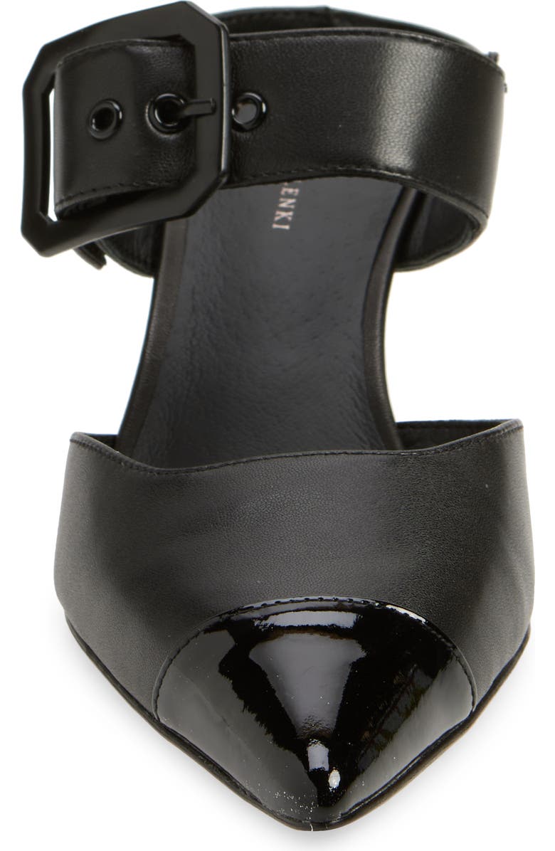 KOKO + PALENKI Paloma Pointed Cap Toe Kitten Heel Mule, Alternate, color,