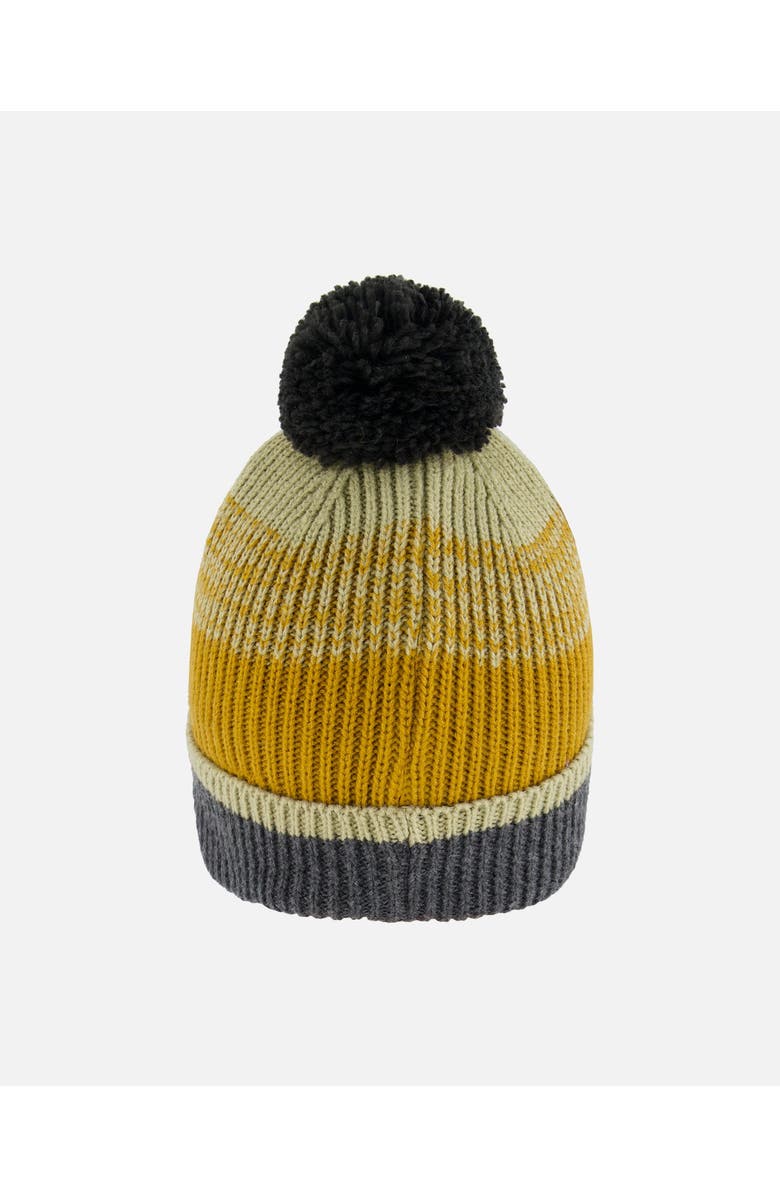 Deux par Deux Boy's Knit Hat Gray, Spice And Sage, Alternate, color, Stripes