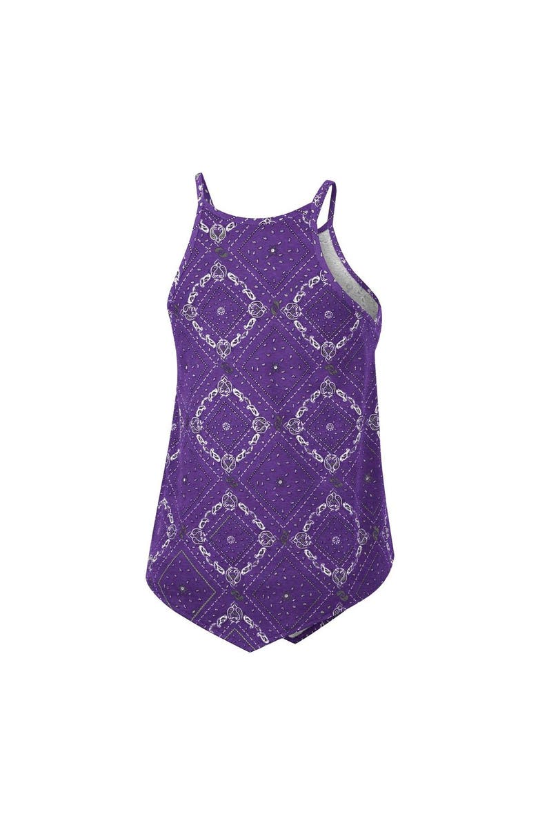 COLOSSEUM X WRANGLER Women's Colosseum x Wrangler Purple LSU Tigers Bandana Tank Top, Alternate, color, Purple