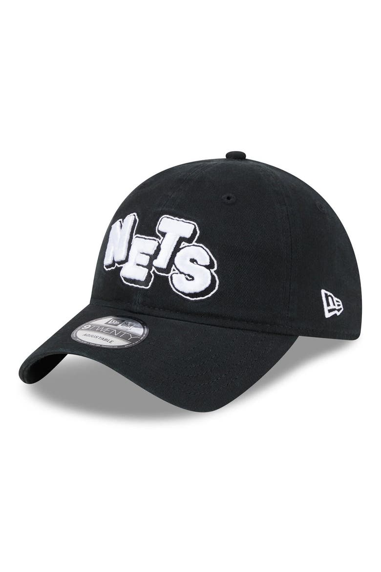 Men's New Era  Black Brooklyn Nets 2023/24 City Edition 9TWENTY Adjustable Hat, Main, color, Black