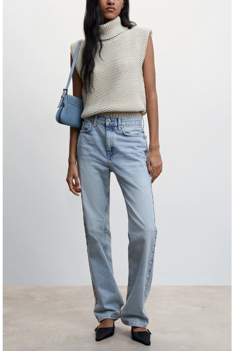 Straight Leg Jeans, Alternate, color, LIGHT BLUE