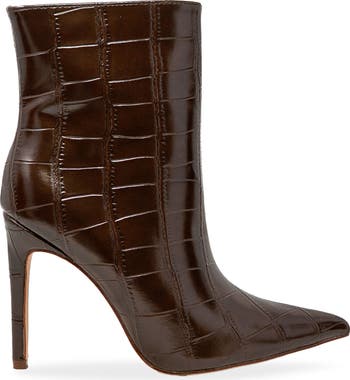 Croc Embossed Bootie
