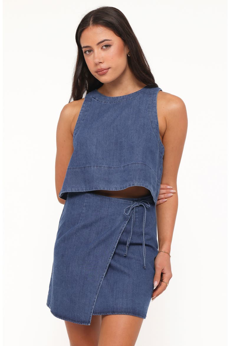 Siena Denim Wrap Skirt, Alternate, color, DENIM WASH