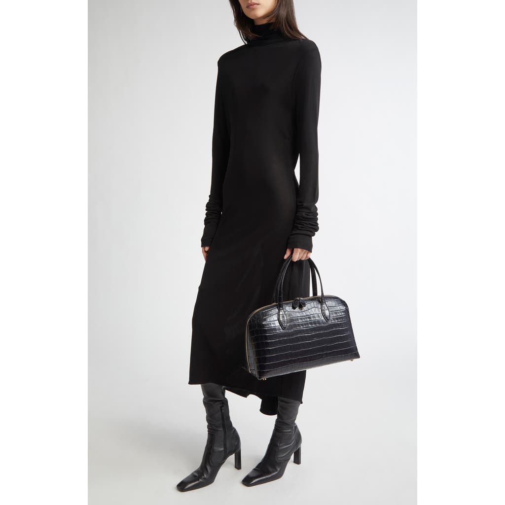 Totême Toteme Cocoon Long Sleeve Cape Dress In Black