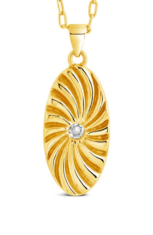 Sterling Forever Tarte Normande Cubic Zirconia Pendant Necklace