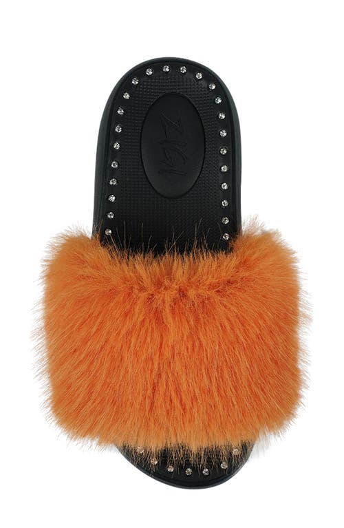 Zigi Fabbi Faux Fur Platform Sandal
