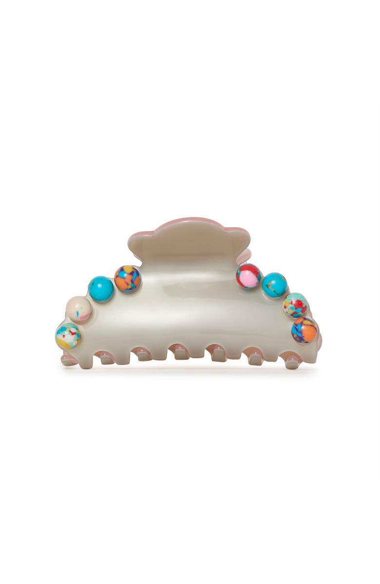 Lele Sadoughi Medium Stone Claw Clip, Main, color, Terrazo Multi