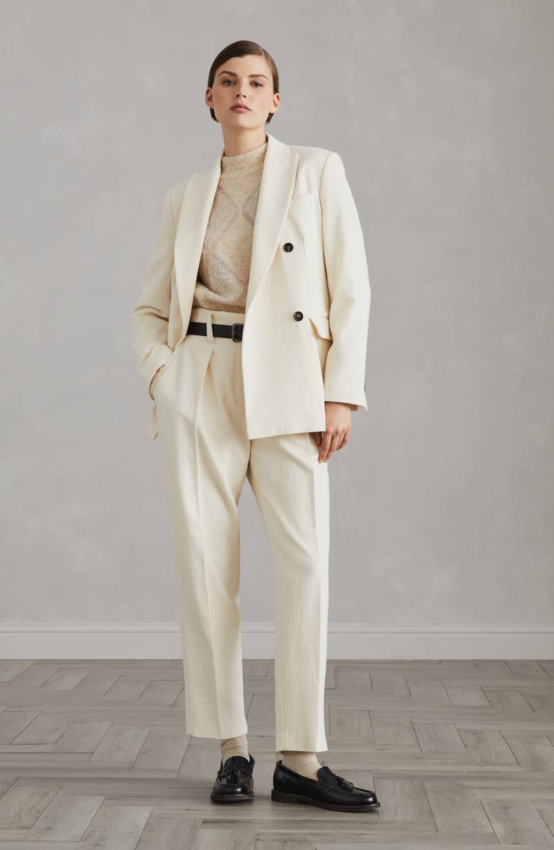 Brunello Cucinelli Wool and mohair dazzling argyle sweater, Alternate, color, 