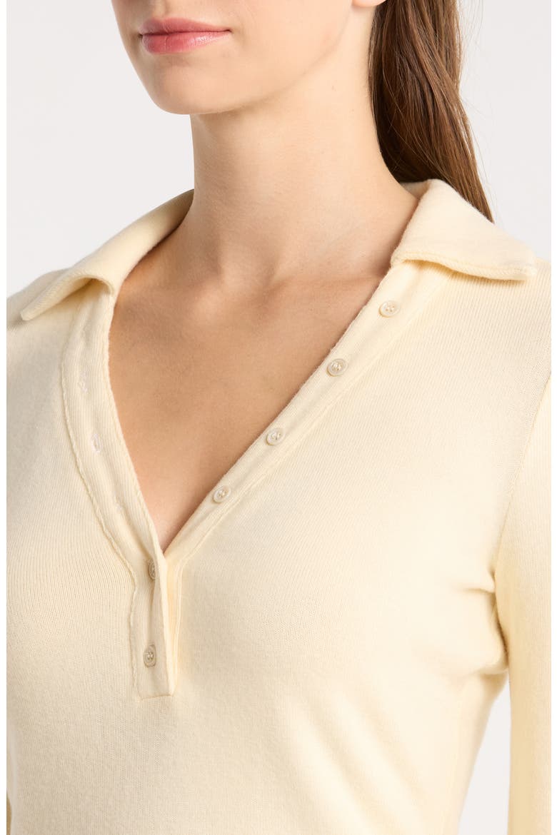 Paisley Knit Top, Alternate, color, CUSTARD