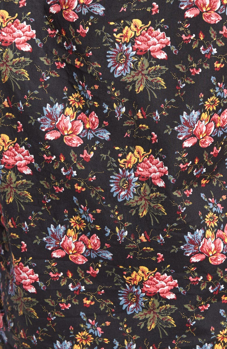 J.Crew Regular Fit Stretch Secret Wash Floral Print Sport Shirt, Alternate, color, 