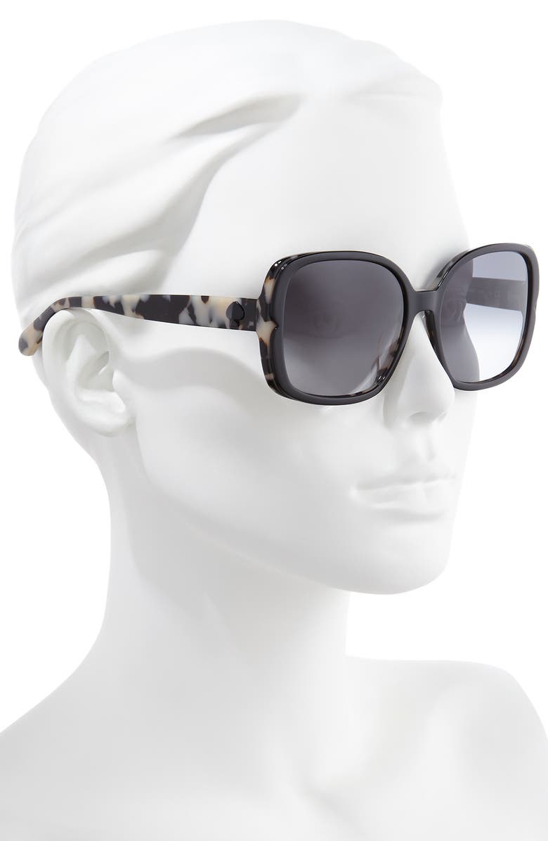 Kate Spade New York elianna 55mm square polarized sunglasses, Alternate, color,