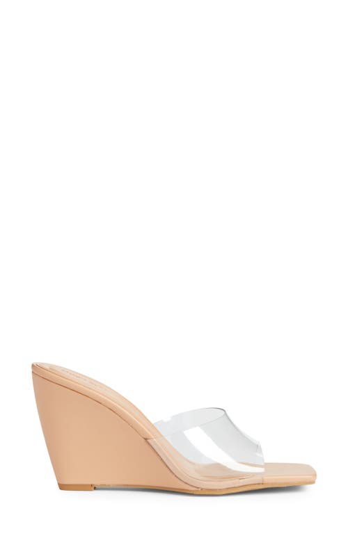 Open Edit Rowan Wedge Slide Sandal In Blush Sandstone