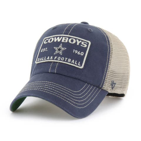 Men's '47  Navy Dallas Cowboys Wabash Trucker Clean Up Adjustable Hat