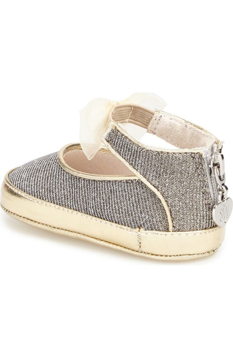 Stuart Weitzman Baby Chiffon Mary Jane Crib Shoe, Alternate, color,