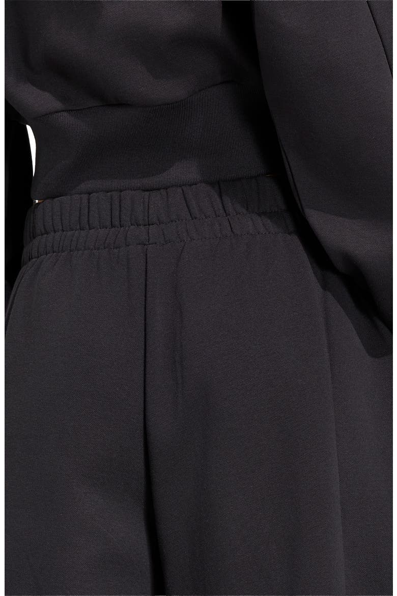 Fleece Wide Leg Pants, Alternate, color, BLACK