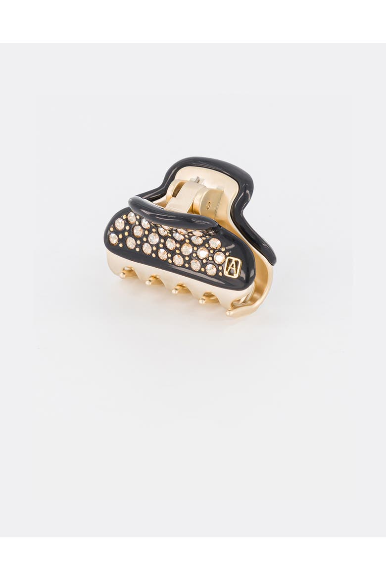 Vendome Small Crystal Hair Claw Clip, Alternate, color, Black