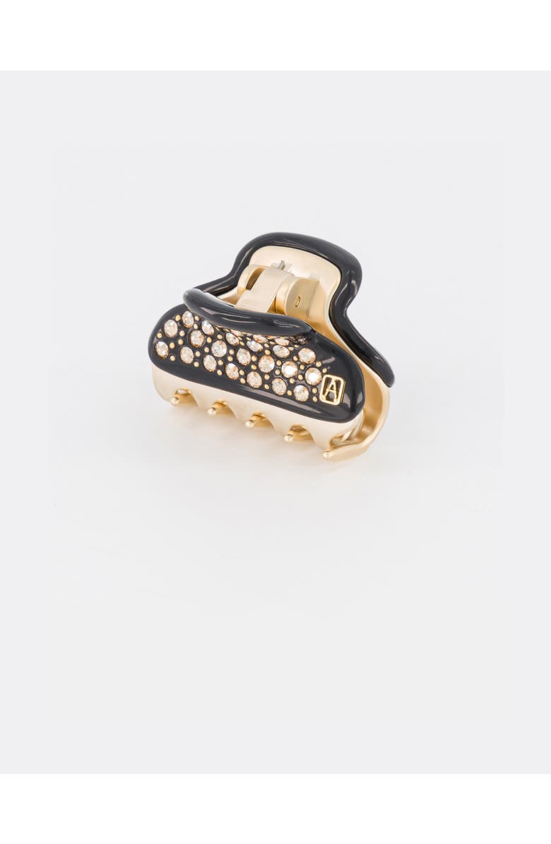 Alexandre de Paris Vendome Small Crystal Hair Claw Clip, Alternate, color, Black