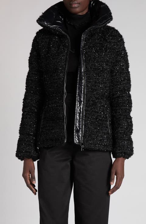 Urbel Metallic Tweed Down Jacket