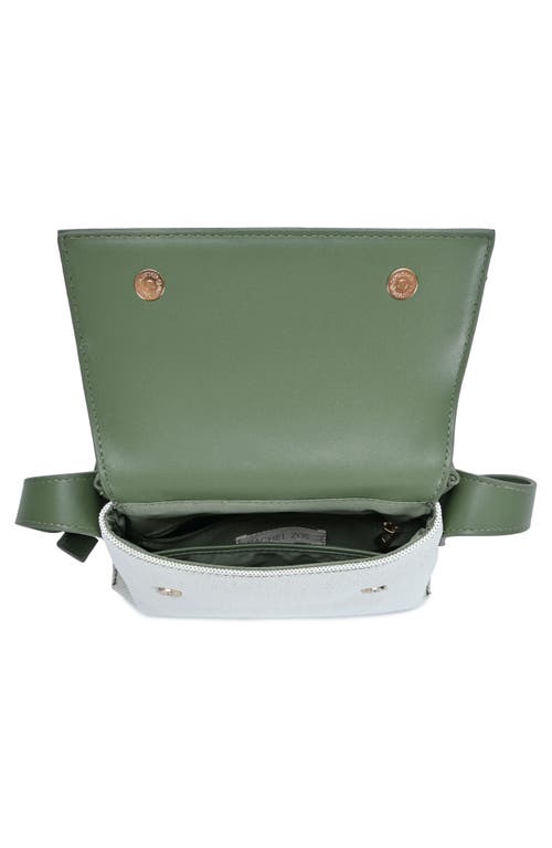 Rachel Zoe Canvas Messenger Bag In Green
