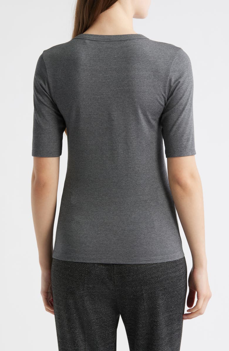 BOSS Efita Short Sleeve T-Shirt, Alternate, color, Walnut Ash Melange