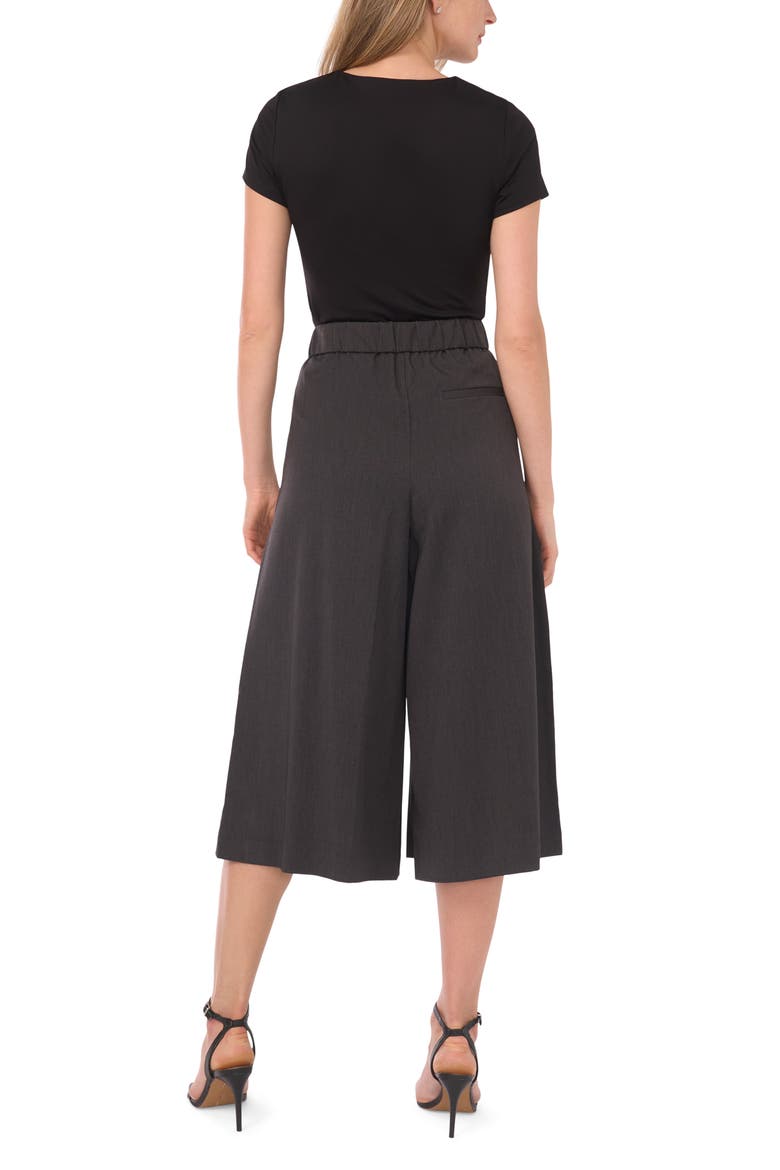 Pleat Front Culottes, Alternate, color, MEDIUM HEATHER GREY