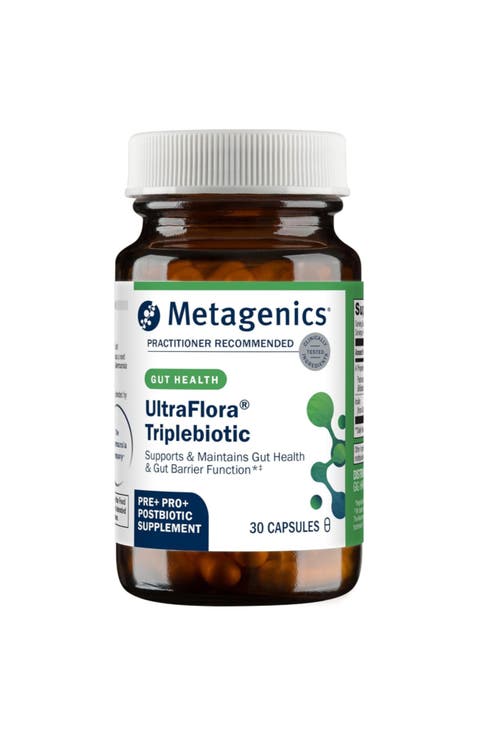 UltraFlora Triplebiotic Prebiotic Probiotic Postbiotic Gut Health Supplement 30 Capsules