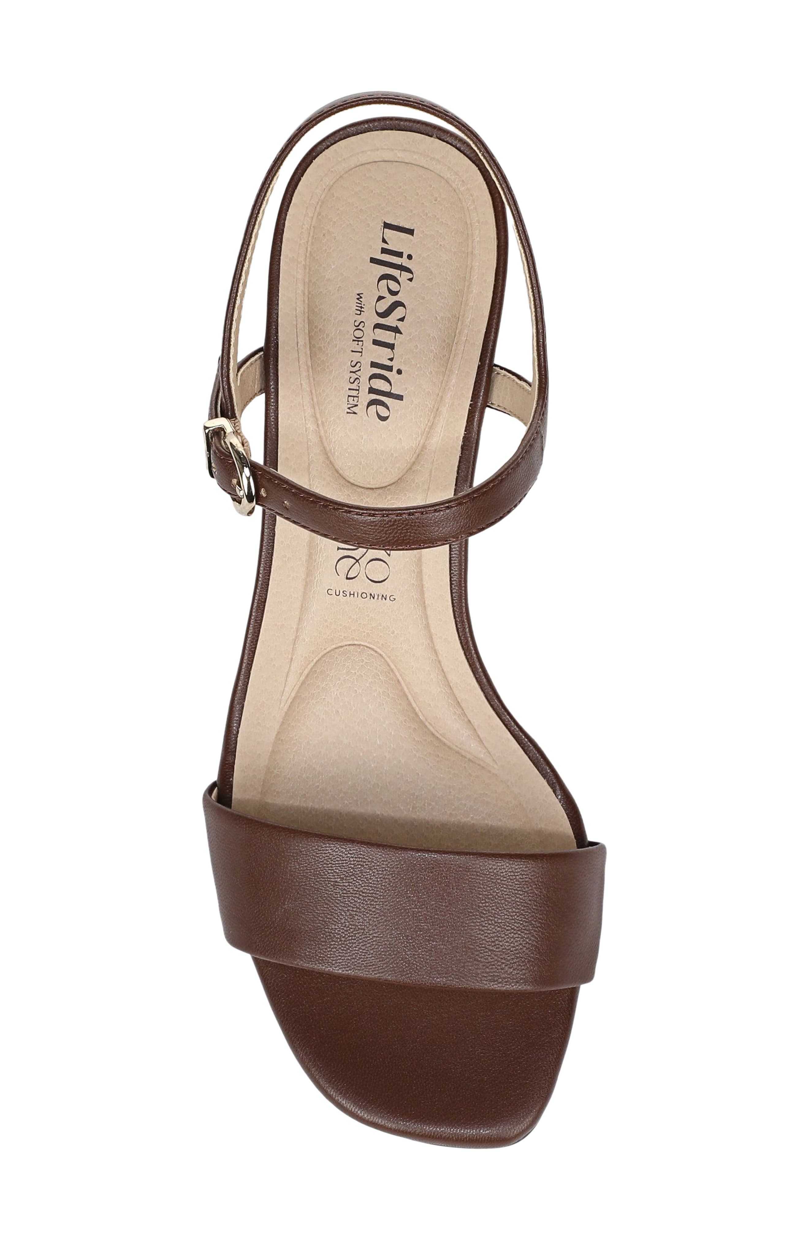 Sawyer Slingback Wedge Sandal, Alternate, color, COCOA BROWN