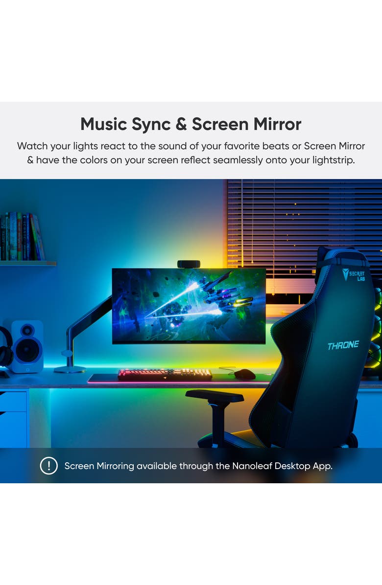 Nanoleaf Matter Smart Multicolor HD Lightstrip 16.4ft, Alternate, color, Multicolor