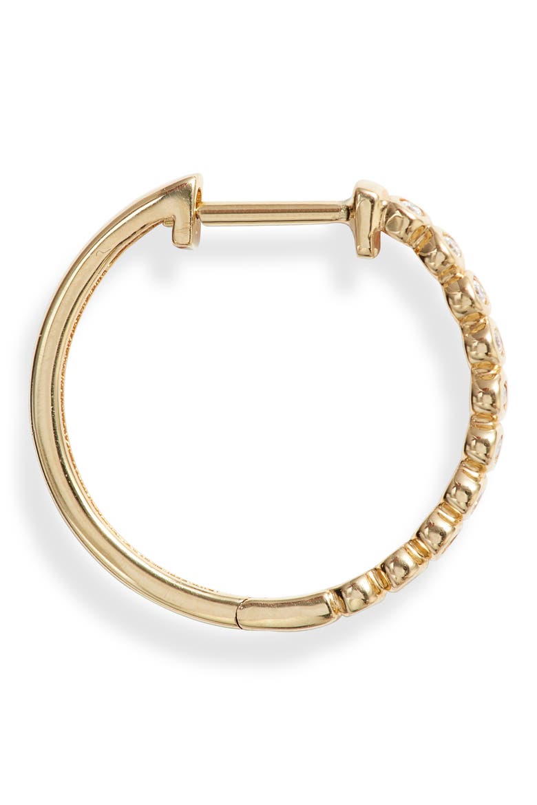 Monaco Beaded Diamond Hoop Earrings (Nordstrom Exclusive), Alternate, color, YELLOW GOLD/ DIAMOND