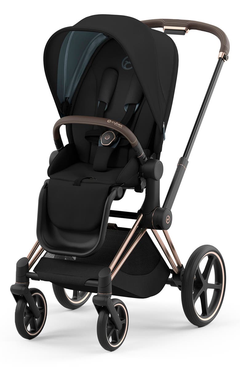 CYBEX Priam 4 Rose Gold & Black Compact Stroller, Main, color, 