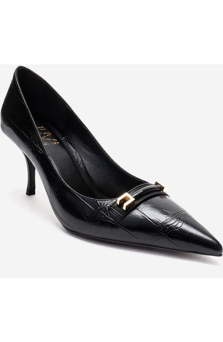 Prologue Shoes Poesy Pointed Toe Stiletto Pump, Alternate, color, Black Print