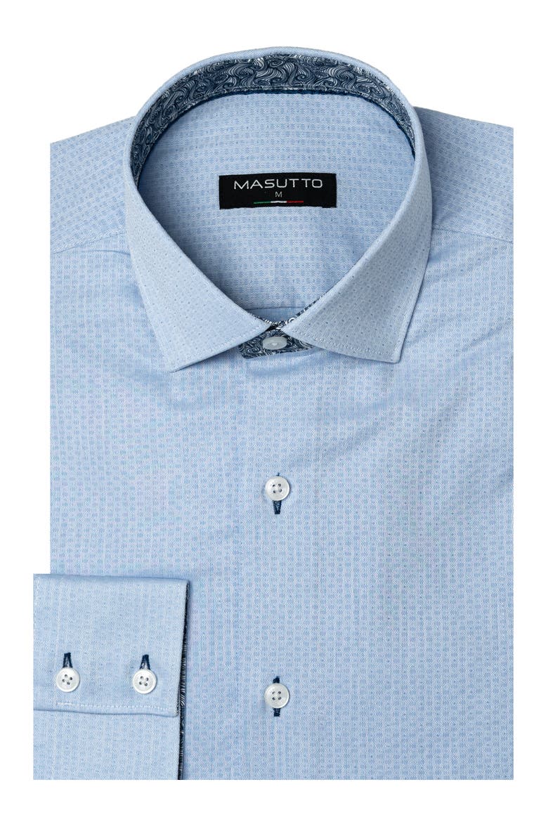 Nikola Button Down Long Sleeve Shirt, Main, color, Blue