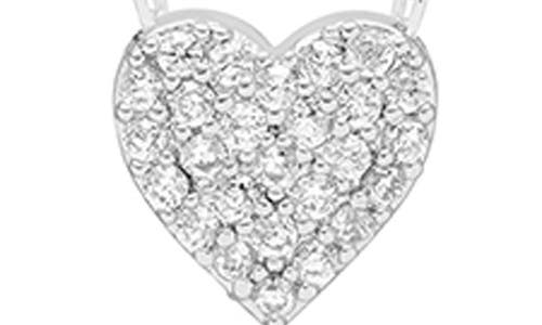 Estella Bartlett Pavé Cubic Zirconia Heart Slider Charm Necklace