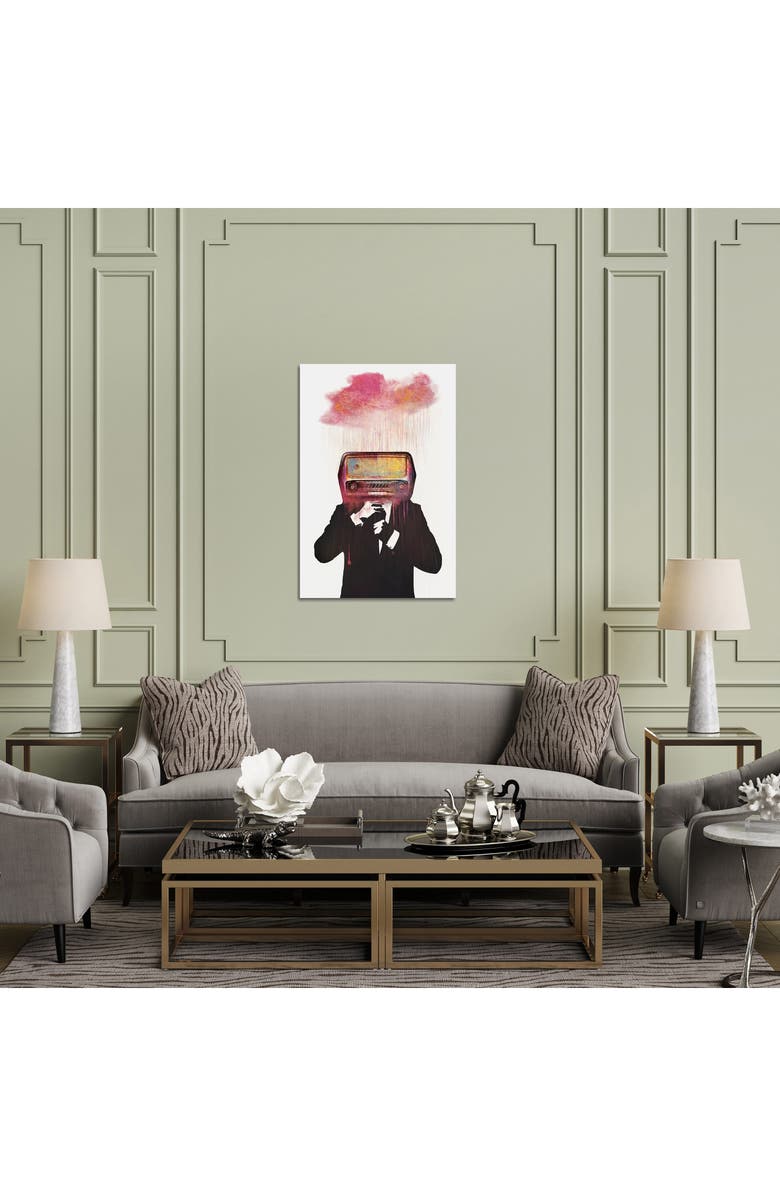 iCanvas Radiohead by Dániel Taylor Canvas Wall Art, Alternate, color, Black