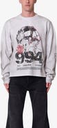 mnml No Longer Here Oversize Long Sleeve Cotton Graphic T-Shirt