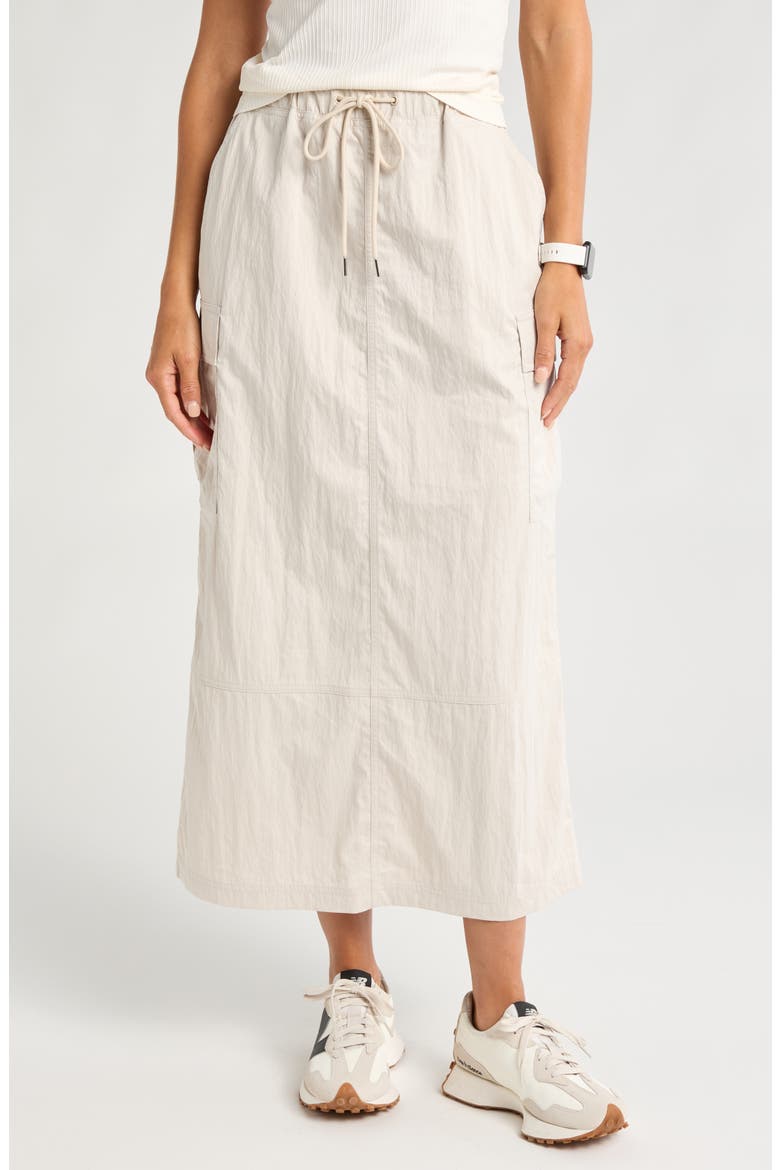 Boundless Cargo Maxi Skirt, Main, color, GREY MOONBEAM