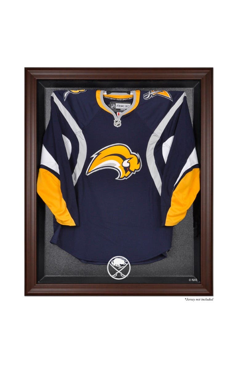 FANATICS AUTHENTIC Buffalo Sabres Brown Framed Logo Jersey Display Case, Main, color,
