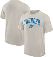 FANATICS Men's Fanatics  Cream Oklahoma City Thunder Crossover Collection Pull Up Jumper Shot Premium T-Shirt