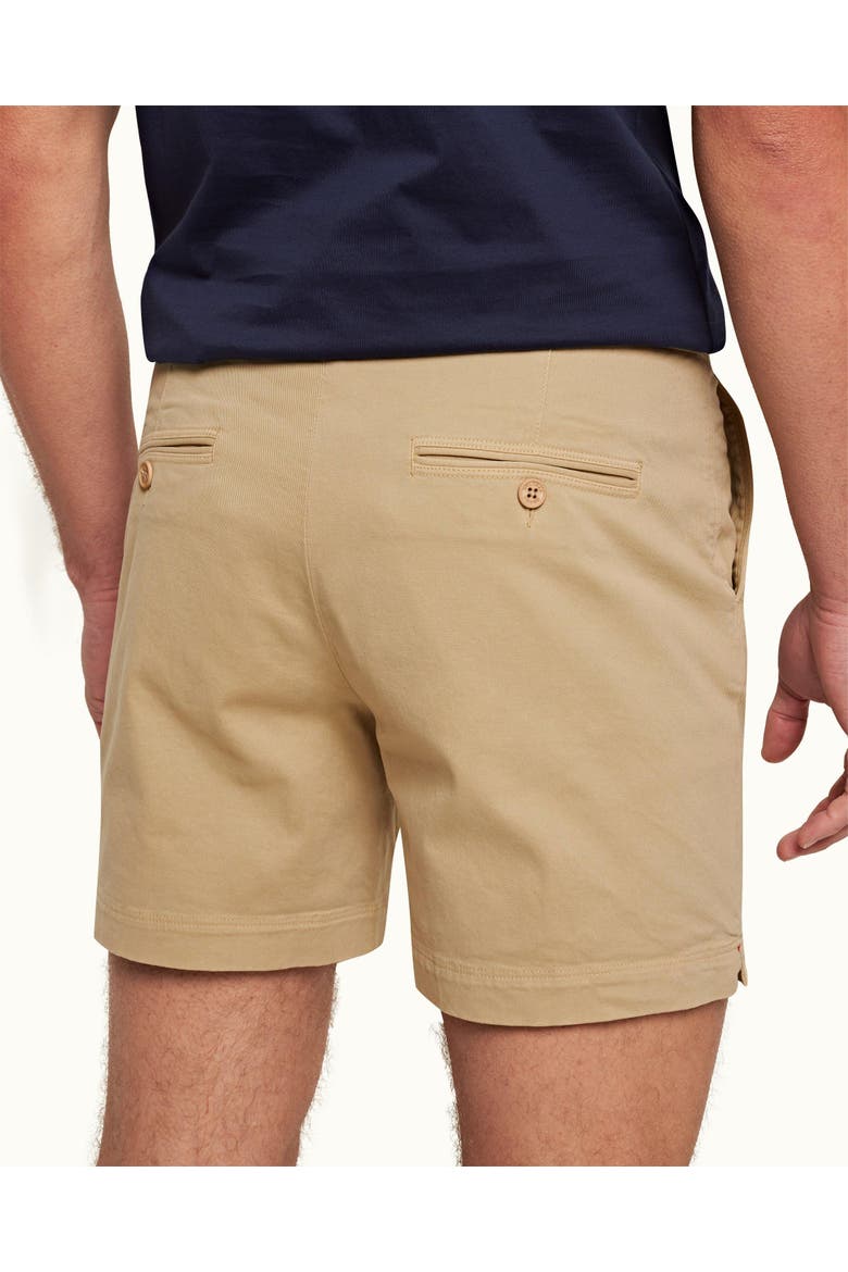 Bulldog Stretch-Cotton Mid-Length Stretch-Cotton Shorts, Alternate, color, SAND DUNE