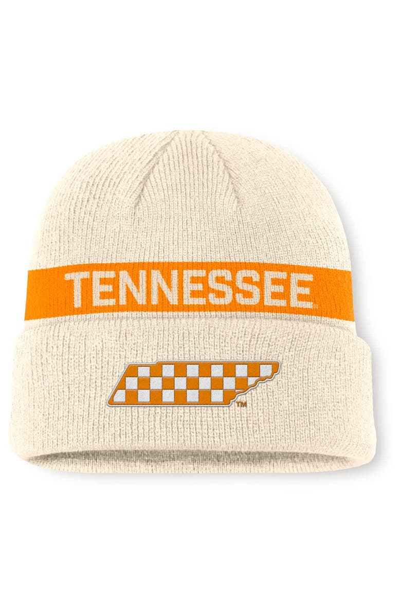 Nike Men's Nike Natural Tennessee Volunteers Peak Primetime Utility Cuffed Knit Hat, Main, color, 